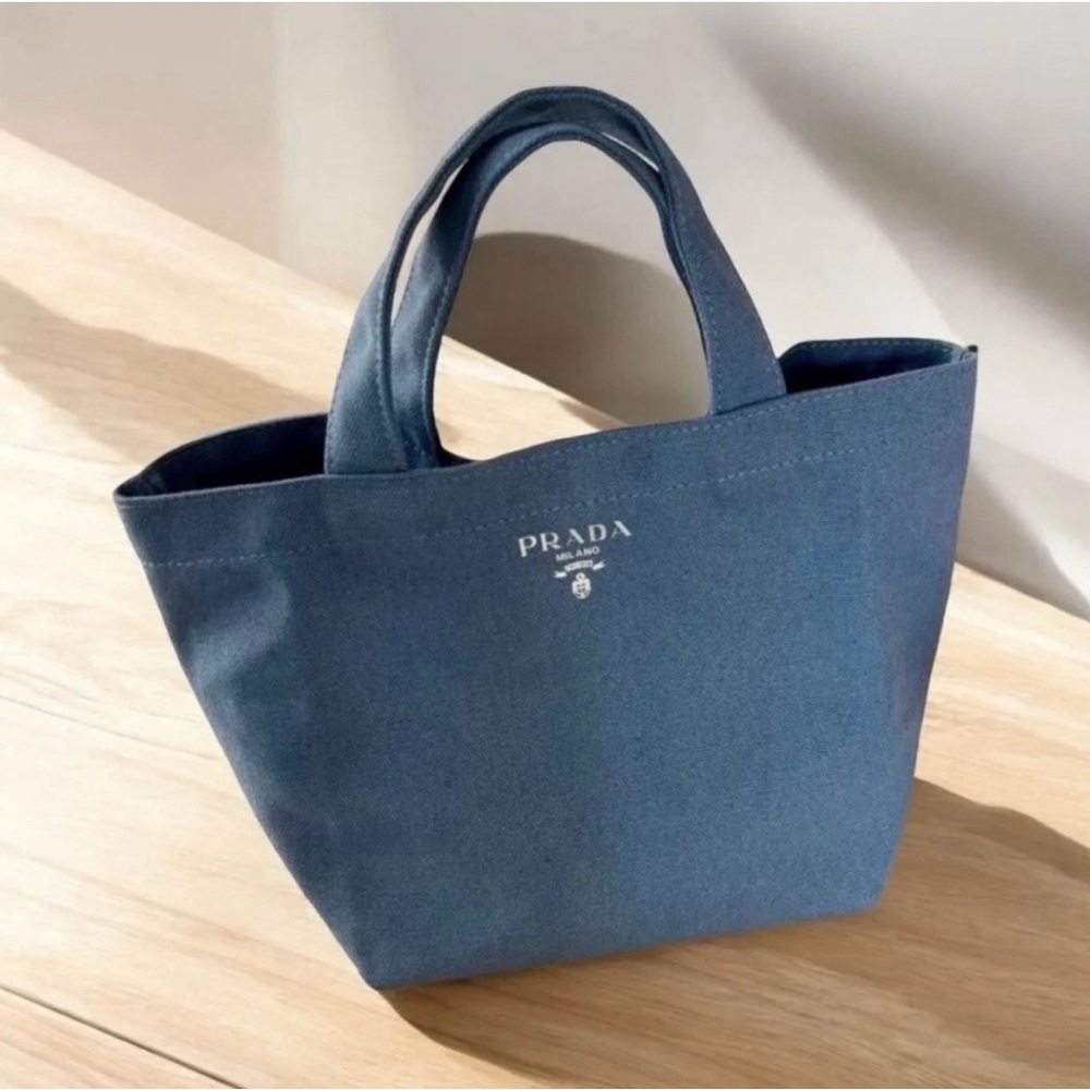 Prada Textured Gray with Gold Accents - Picture 7 of 15